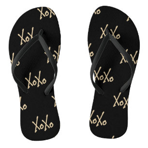 Tongs Typographie XOXO moderne