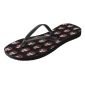 Tongs Un caniche au Père Noël Festif (Incliné)
