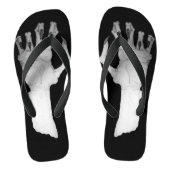 Tongs Un monstre effrayant à la main (Semelle)