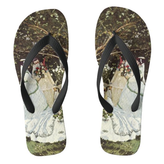 Tongs Un moulin à vent à Zaandam Claude Monet (Semelle)