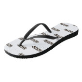 Tongs Une paire de pantoufles blanches (Incliné)