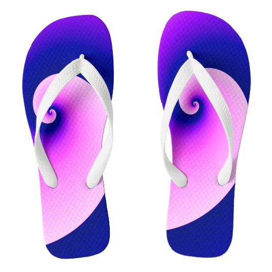 Tongs Vagues Bouclées en Violet (Semelle)