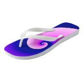 Tongs Vagues bouclés en pourpre (Incliné)