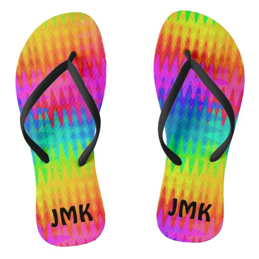 Tongs Vagues de couleur arc-en-ciel (Semelle)
