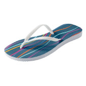 Tongs Vagues modernes de couleur Motif Flip Flops (Incliné)