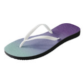 Tongs Vagues Ombré - Turquoise & violet (Incliné)