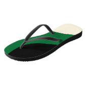 Tongs Vagues simples - vert, crème et noir (Incliné)