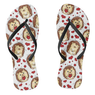 Tongs Valentine funny hedgehog