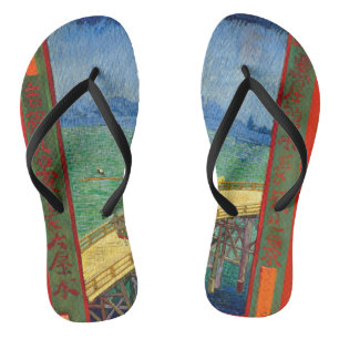 Tongs Van Gogh Le Pont sous la Pluie d'après Hiroshige