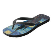 Tongs Van Gogh Starry Classic Nuit Impressionnisme Art (Incliné)