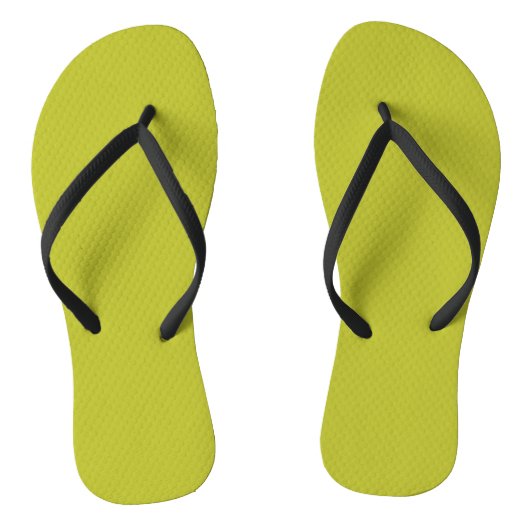 Tongs Vert Acide Lumineux, Ressort Fragile Couleur Solid (Semelle)