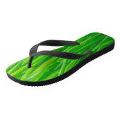 Tongs Vert Éclatant de Blé Frais (Incliné)