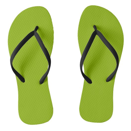 Tongs Vert pomme (couleur unie) (Semelle)