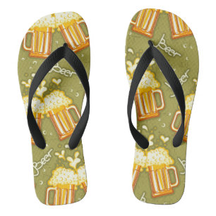 Tongs Vêtements De Bière Motif