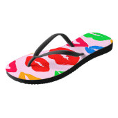 Tongs Vibrant baisé par les couleurs Motif (Incliné)