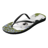 Tongs Vieux anglais Sheepdog Puppy Peinture - Chien Art (Incliné)