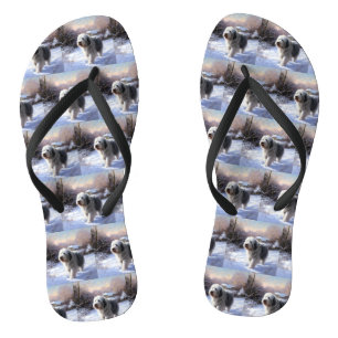 Tongs Vieux chien de berger anglais Laissez tomber la ne