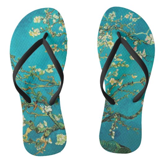 Tongs Vincent Van Gogh Blossoming Almond Tree Floral Art (Semelle)