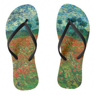 Tongs Vincent Van Gogh Champ de Coquelicots Beaux-Arts