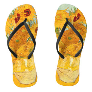 Tongs Vincent Van Gogh Douze Tournesols Dans un Vase Art