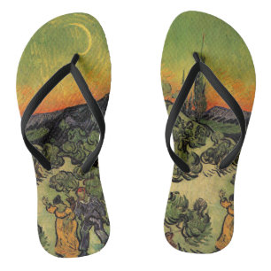 Tongs Vincent Van Gogh Paysage de Moonlit