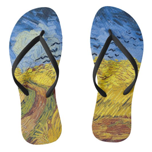 Tongs Vincent van Gogh - Wheatfield with Crows (Semelle)