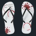 Tongs Vins professionnels Taster Spills Tasting Winery<br><div class="desc">Cette conception a été créée par art numérique. Elle peut être personnalisée en cliquant sur le bouton personnaliser et en modifiant la couleur, en ajoutant un nom, des initiales ou vos mots préférés. Contactez-moi à l'adresse colorflowcreations@gmail.com si vous souhaitez que ce design soit disponible sur un autre produit. Achetez ma...</div>