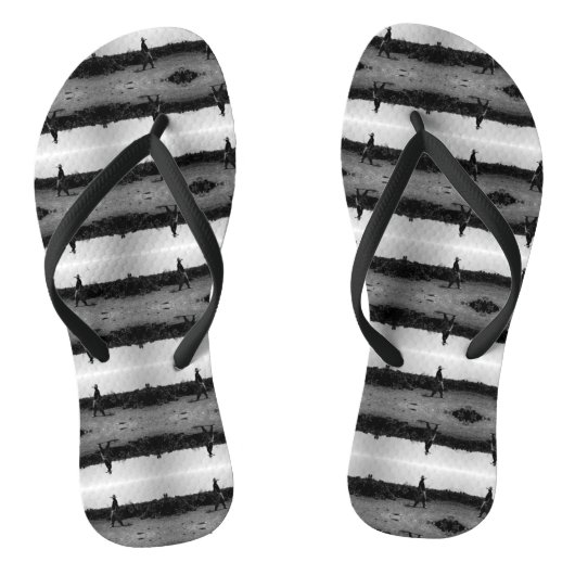 Tongs Vintage Algérie Portrait fermier d'Alger (Semelle)