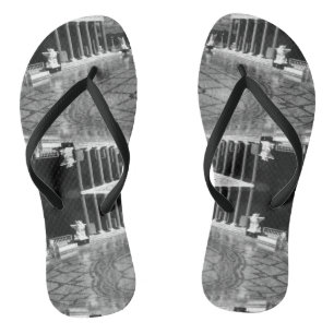 Tongs Vintage USA Californie San Simeon Neptune piscine