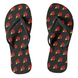 Tongs Visage d'oiseau pixelisé mignon