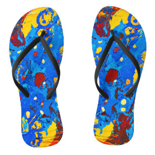 Tongs Vivid Color Abstrait Artwork