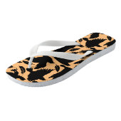 Tongs Vol des Aigles noir.w L Orange BG (Incliné)