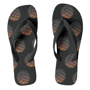 Tongs Volleyball Orange et Noir