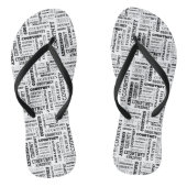 Tongs Votre (longueur moyenne) nom est tout dessus (Semelle)