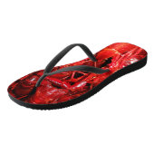 Tongs Vraiment Red Crawfish Flip Flops (Incliné)