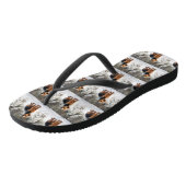 Tongs Welsh Terrier Laisser Neige Noël (Incliné)