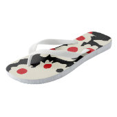 Tongs white flowers (Incliné)
