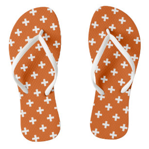 Tongs White polka crosses