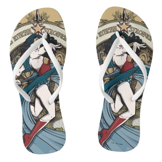 Tongs Wonder Woman Art Nouveau Panel (Semelle)