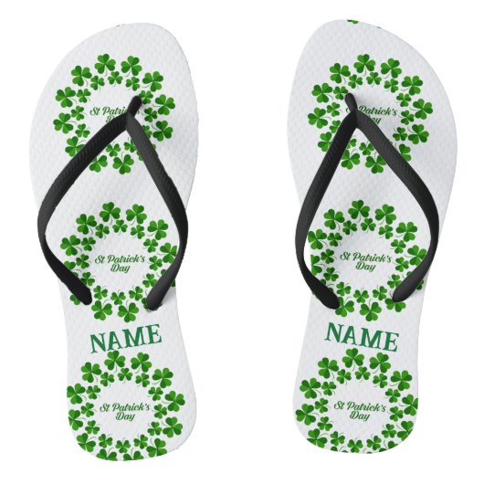 Tongs Wreath de la Saint Patrick Thunder_Cove (Semelle)