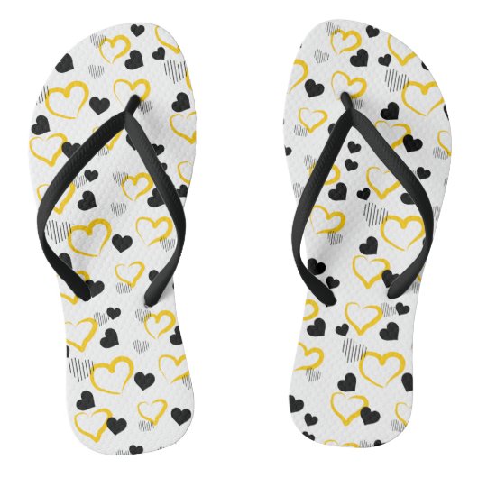 Tongs yellow Valentine's Day (Semelle)