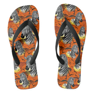 Tongs Zebra African Savanna Wild Animal
