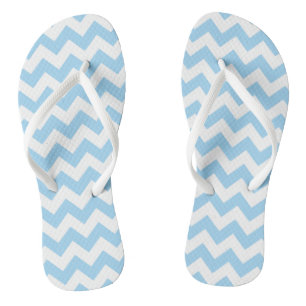 Tongs Zigzag bleu, Chevron bleu, Motif géométrique
