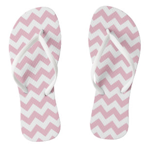 Tongs Zigzag rose, Chevron rose, Motif géométrique