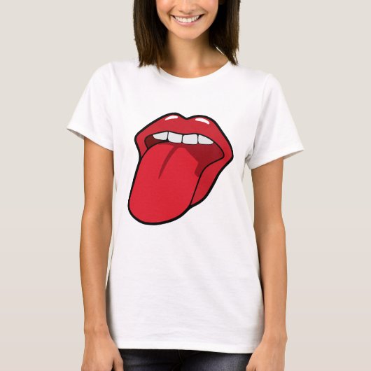 TONGUE MOITH LIPS T-SHIRTS TEE - SHIRTS (Devant)