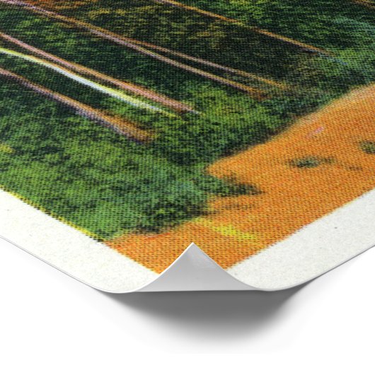 Tongue Mt Trail Uitzicht Sabbat Day Point en Poster (Hoek)