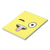 Tongue out Emoji Notitieblok (Gedraaid)