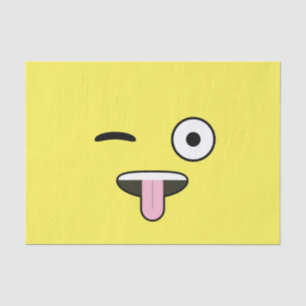 Tongue out Emoji Tissuepapier
