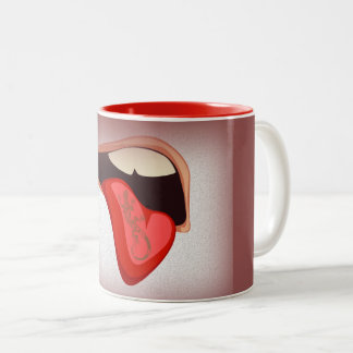 Tongue Tattoo op koffie-Mok Tweekleurige Koffiemok