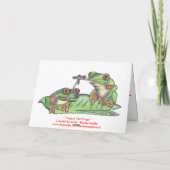 " Tongue Tied Frogs " Kaart (Achterkant)